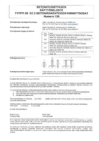 Käyttöseloste 5B EC 2 nro 136 Tartuntakierteille - 2022-03