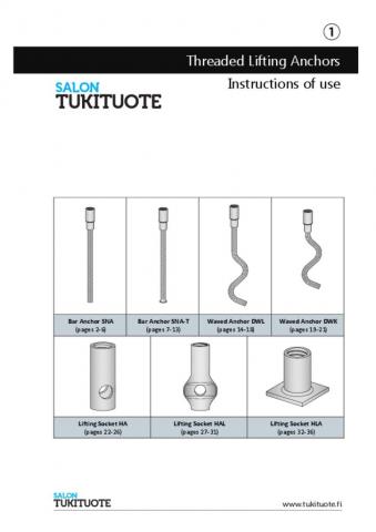 Technical Information - Lifting Anchors - Thread System  - March 2014 (English)
